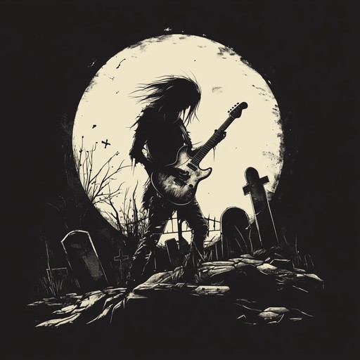 Experience the eerie thrill of ghostly punk with unsettling beats and melodies that haunt your senses. The dynamic between heavy guitar riffs and spectral synths creates a chilling, suspenseful atmosphere that perfectly captures a ghostly midnight paranoia.