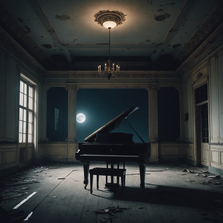 A sophisticated composition evoking the feel of a shadowy, moonlit waltz. Delicate interplay of light and dark themes creates a mesmerizing soundscape that transports the listener to a forgotten ballroom, where every step and turn feels like a brush with the arcane.