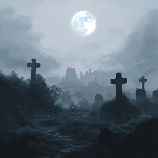 Step into a chilling realm where operatic melodies and gothic drama intertwine, evoking a sense of suspense. The music unravels with each note, portraying scenes of shadowy cathedrals and eerie graveyards under moonlight.