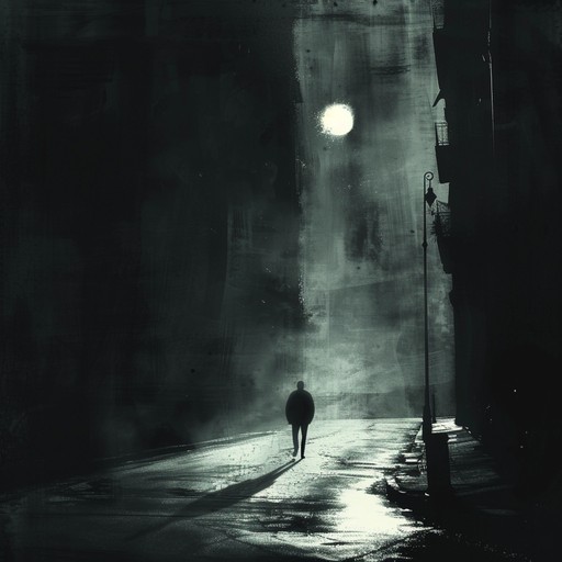 Experience a brooding downtempo track capturing the melancholy of walking alone through deserted, moonlit city streets. The deep, slow beats combined with ambient synths create an atmosphere of solitude and introspection.