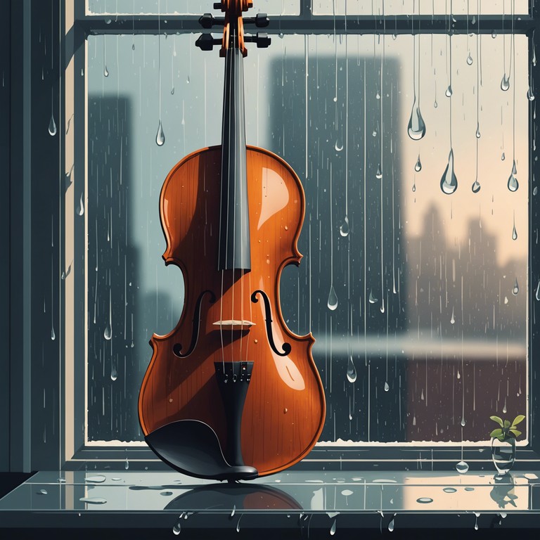 An emotional journey through sound, where the violin's tender notes echo the quiet solitude of rain washed landscapes in anime storytelling. The piece is designed to resonate with audiences, invoking the nostalgic and sometimes bittersweet feelings that anime is known for.