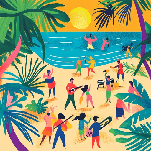 This cheerful mambo composition is filled with bright trumpet melodies and dynamic rhythms, evoking endless joyful energy. It's a perfect soundtrack for a lively summer fiesta, capturing the essence of sunshine and dance. The upbeat tempo and vibrant soundscapes create an irresistible urge to move and celebrate.