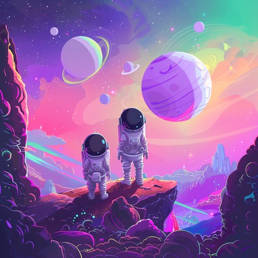 Transport children to outer space with this uplifting, electronic melody. The catchy synth rhythms bring a touch of modern magic, inspiring imaginative play and dreams of interstellar exploration.