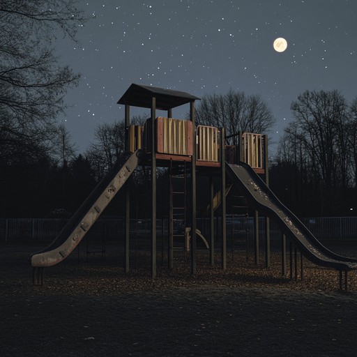 A haunting instrumental piece that combines the innocent sound of children's music with chilling, ghostly overtones to create a deeply unsettling atmosphere.