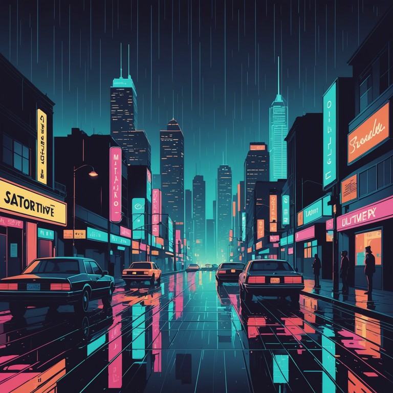 An instrumental track that blends smooth phonk rhythms with tender, emotional undertones, capturing the essence of a solitary walk through a bustling city at night. The music evokes the feeling of reflection and solitude amidst urban chaos.