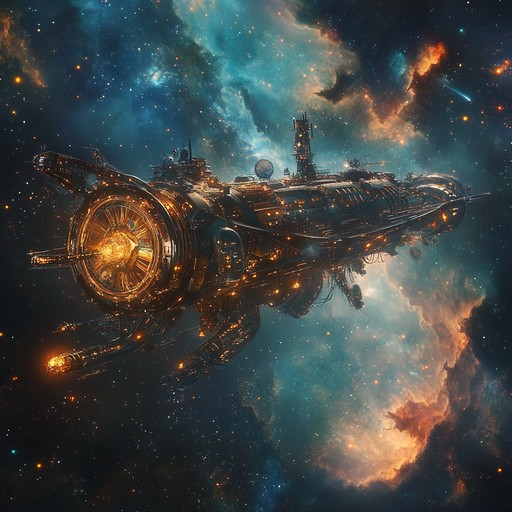 This instrumental piece blends the mechanical sounds of industrial machinery with ethereal tones of celestial synths, creating a powerful and otherworldly soundscape that transports listeners to a futuristic cosmos where the organic and the synthetic coexist in harmony.