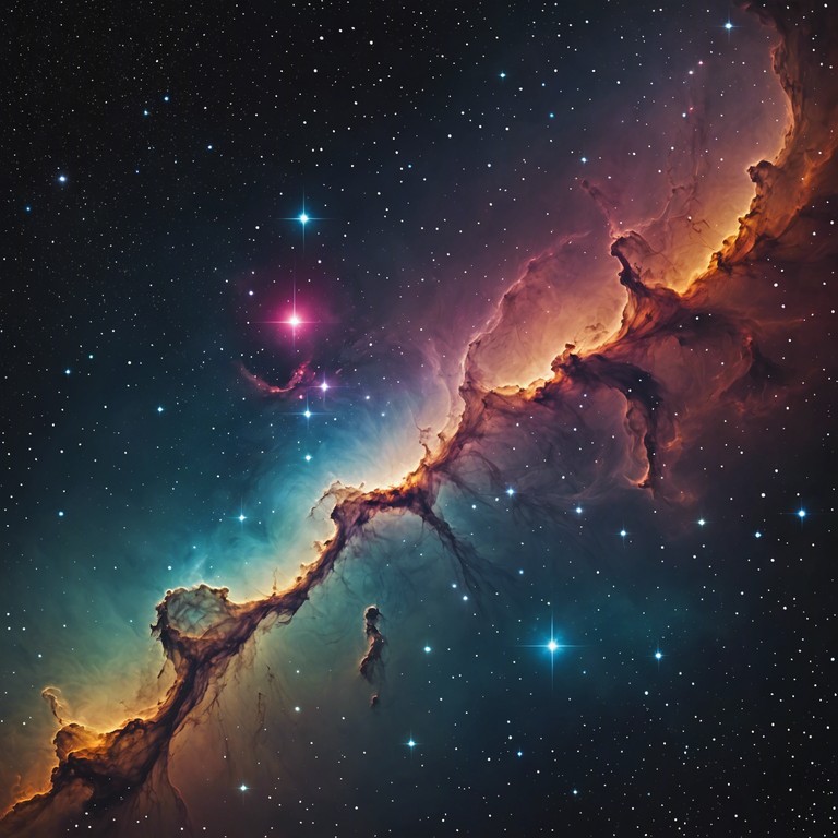 Imagine the sound of the cosmos distilled into an auditory experience where otherworldly beats meld seamlessly with pulsating synth waves, evoking a journey through space. This track combines deep electronic tones with ethereal vibes, ideal for immersing into a meditative state or exploratory mindset.