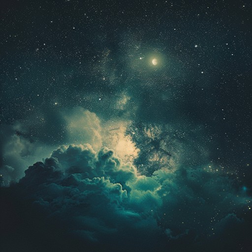 Floating through an otherworldly landscape, this enchanting composition weaves together delicate, shimmering textures and haunting melodies. Ethereal synthesizers, atmospheric pads, and subtle, sparkling percussion create a sense of wonder and tranquility, inviting the listener to drift away on a celestial voyage.