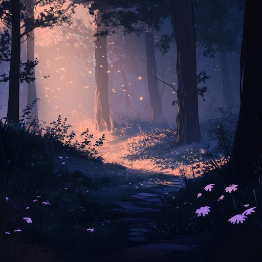 An ethereal, cinematic piece that captures the gentle whispers of a twilight forest. Soft strings create a tranquil atmosphere, accompanied by light piano melodies and subtle ambient textures. This composition invites listeners to wander through a serene, mystical woodland, enveloped by the calming sounds of nature, perfect for reflective moments and immersive storytelling.