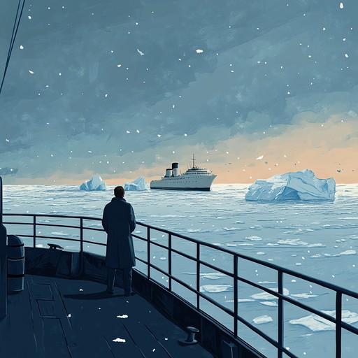 A haunting instrumental piece that delves into the inner emotions of a solitary russian navy sailor journeying through the frigid arctic waters. The composition blends traditional russian folk motifs with somber melodies to reflect themes of isolation, longing, and the weight of duty in the desolate polar environment.