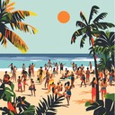 joyous steel drums and tropical island rhythms for happiness