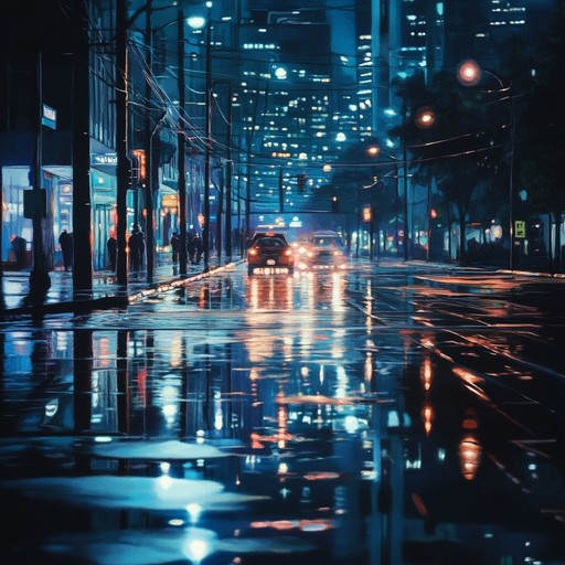 An instrumental track that combines smooth r&b melodies with hip hop beats, capturing the essence of a city night with a laid back yet groovy feel