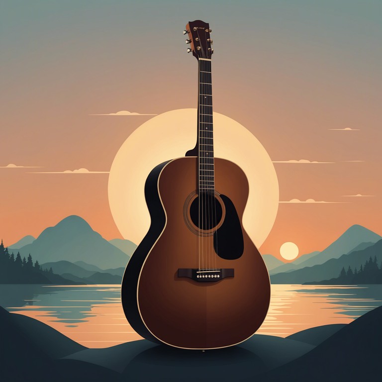 An acoustic composition that blends the heartwarming sounds of a guitar with a patriotic theme, designed for soothing listening and creating a sense of calm national pride.