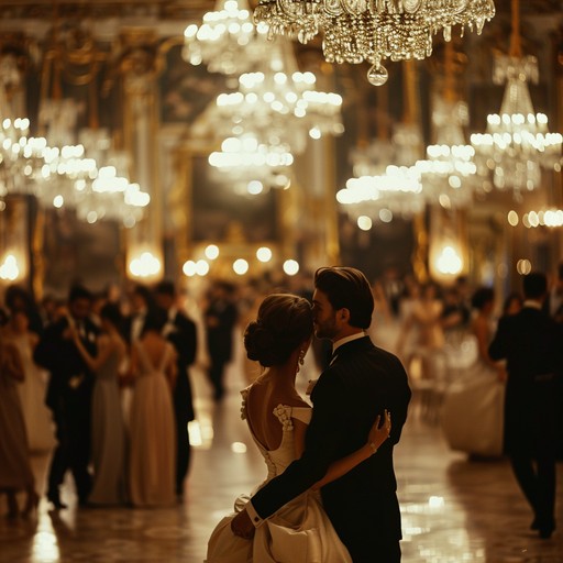 Experience the timeless elegance of a smooth waltz that glides effortlessly with gentle piano melodies and lush orchestration, capturing the essence of class and sophistication. Perfect for a serene evening ballroom dance.