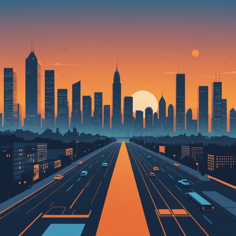 A soothing trip hop track that blends mellow beats with urban soundscapes, perfect for evening relaxation. The song features a gentle electric piano weaving through soft, rhythmic beats, capturing the essence of a city winding down at sunset. This heartwarming piece is ideal for those introspective moments looking out over the skyline or walking through quiet city streets as night falls.