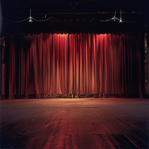 An evocative, bittersweet score capturing the nostalgic essence of broadway farewells, melding delicate piano with rich orchestral strings, portraying the silent magic of an empty stage after the last applause.