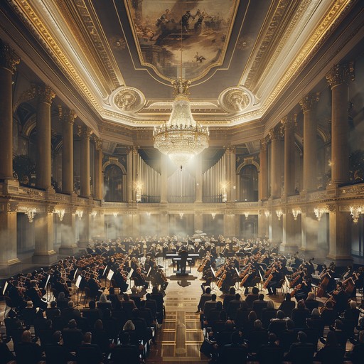 A grand and powerful symphony that brings forth feelings of triumph and self assurance. Orchestral layers build to an epic crescendo, evoking images of valiant heroes and monumental achievements. The symphony's rich textures and dynamic shifts reinforce its confident and commanding presence.