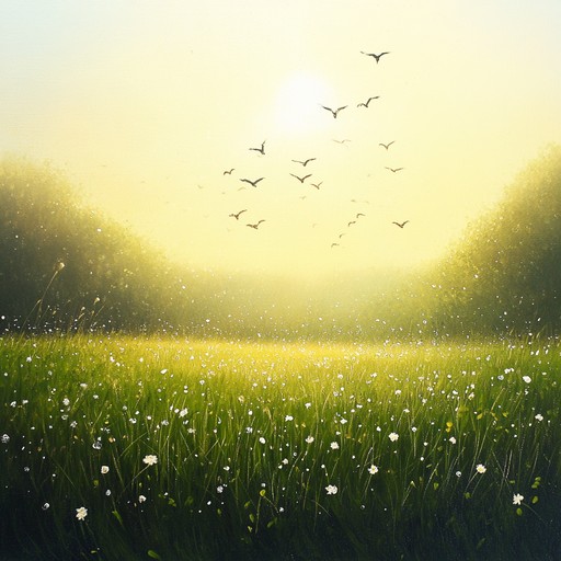 A calming and uplifting instrumental featuring gentle melodies that mimic the awakening of nature in a sunlit meadow. The music captures the serenity and beauty of a peaceful morning, creating a soothing atmosphere that invites reflection and relaxation.