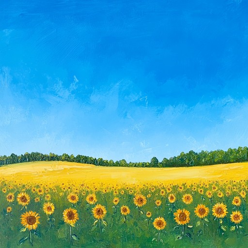 Imagine a sunny day on lush meadows where the air is filled with joy and laughter. The melody is light and breezy, capturing the essence of a carefree summer afternoon. The cheerful tones of the accordion and vibrant rhythms transport you to a picturesque landscape, where happiness flows freely.