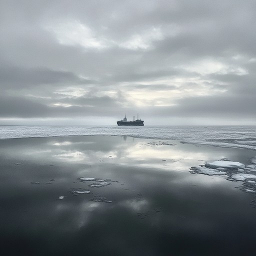 This piece takes you on a chilling voyage through the ominous and storied past of the russian navy. Utilizing the deep, resonant sounds of traditional russian folk instruments paired with modern, atmospheric synths, this track captures the eerie isolation and grim determination of sailors facing the unknown. A combination of low frequency drones and sparse percussion creates a hauntingly effective ambiance.