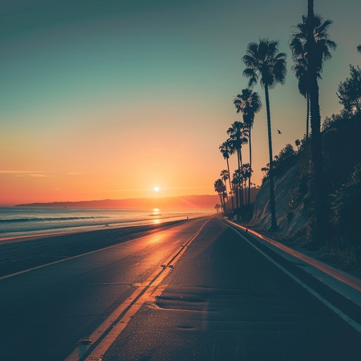 Immerse in uplifting trap melodies intertwined with driving beats. Envision a breezy roadside journey, with the sun gleaming and the ocean's rhythm in the background. Perfect for bringing a beat driven, jubilant atmosphere to any scene.