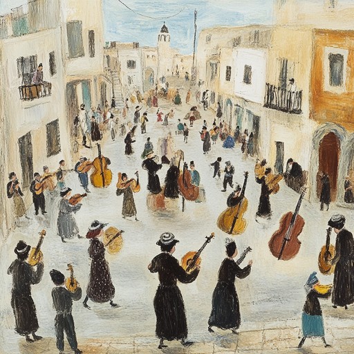 This animated klezmer track brings an atmosphere of jubilation to any celebration. With its fast paced clarinet leads and intricate rhythms, it creates a joyous soundscape that encourages dancing and merriment. Ideal for capturing the joyous spirit of jewish festivities.