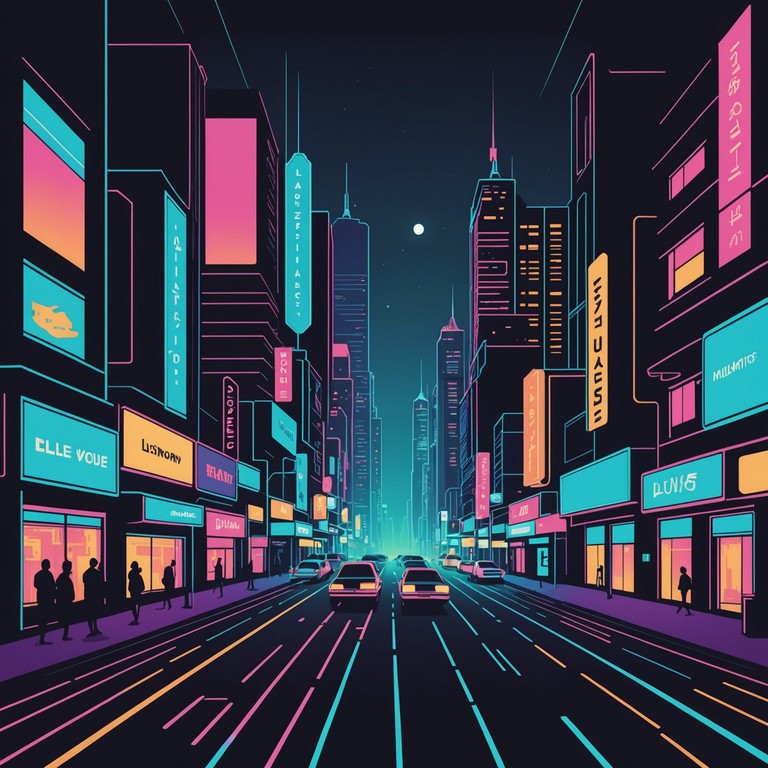 This track blends pulsating synthesizer rhythms with deep, gritty urban beats, creating an eclectic soundscape that feels like wandering through a neon lit cityscape at night. Perfect for evoking feelings of a futuristic metropolis, the song layers complex electronic textures over hypnotic rhythms