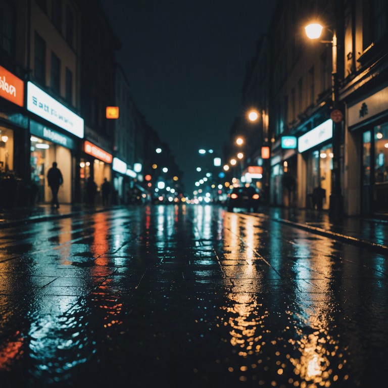 This track captures the essence of walking through a deserted urban environment under the dim glow of streetlights, with occasional whispers of wind and distant traffic as if the city itself is engaging in a low, mournful dialogue. The soundscape builds an atmosphere of isolation mixed with a tinge of futuristic noir.