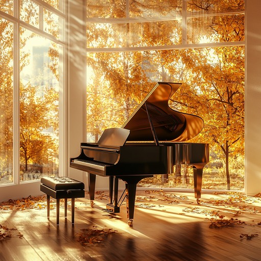 A gentle piano piece capturing the wistfulness of lost autumnal love, weaving through nostalgic melodies reminiscent of golden leaves falling. The music evokes a strong sense of yearning and reflects on past memories with a tender touch