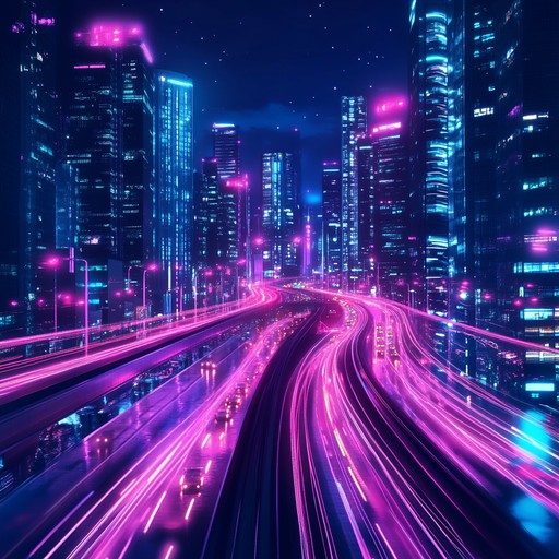 Imagine a futuristic cityscape, illuminated by neon lights and pulsating with the energy of electronic beats. The track combines the haunting sounds of a synthesizer with rhythmic undercurrents that suggest a world that never sleeps, where technology and human emotion intertwine in a dance of light and sound.