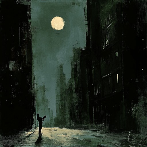 An emotional jazz house song that weaves melancholic trumpet solos with a steady house rhythm, painting a picture of a city that never sleeps but feels deeply. The trumpet's mournful cries echo with longing and sorrow, while the house beats keep a pulse of understated energy, creating a powerful contrast that pulls on the heartstrings and moves the feet.
