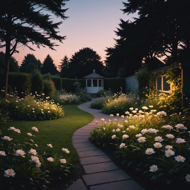 A soft melodic acoustic guitar piece that provides an ideal backdrop for intimate moments or peaceful introspection at twilight.