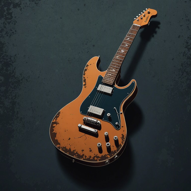 Expanding on the theme of eerie desolation, this version of the track emphasizes deeper, more resonant metal guitar work, paired with background sounds that mimic whispers and distant screams, enhancing the unsettling vibe of navigating through an echoic, abandoned factory.