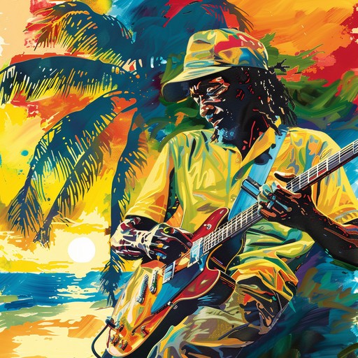 This bright and breezy reggae tune features a mellow, steady one drop rhythm accented by upbeat horn stabs, cheerful guitar skank, and melodic electric piano riffs. The laid-back bassline and light percussion keep the riddim smooth while the occasional dub delay effect adds some sonic variety. It's an easygoing instrumental that captures the feel-good summer vibes of cruising along the coast with the top down.