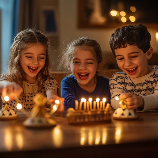 A lively, festive instrumental klezmer piece featuring a playful clarinet melody. The track brings the joy and warmth of hanukkah to life, filling the air with the sounds of spinning dreidels and laughter. Perfect for evoking the cheerful and nostalgic essence of jewish holiday gatherings, this piece combines traditional melodies with a lighthearted spirit.