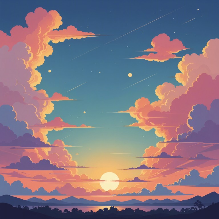 This instrumental track features a gentle, flowing melody epitomized by the smooth caress of an electric piano. It captures the essence of a peaceful evening, blending subtle indie nuances with a serene soundscape, perfect for unwinding or reflective moments.