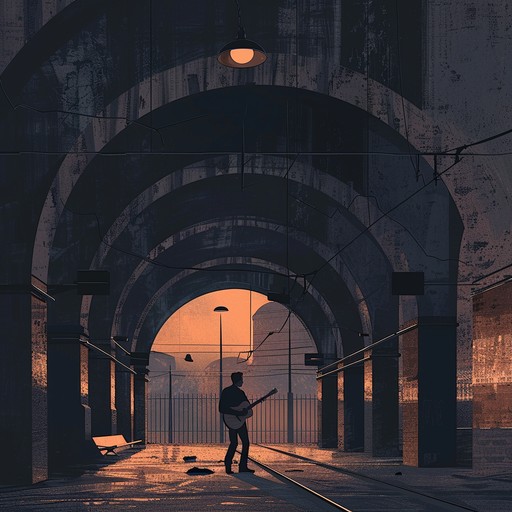 Experience a poignant, bluesy guitar that takes you on a soulful journey through empty rail stations. The music invites deep reflection and evokes a mix of nostalgia and wistful longing. Each strum paints a vivid picture of past and present, stirring the heart and soul.