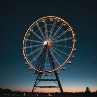 soft beats at the funfair's close