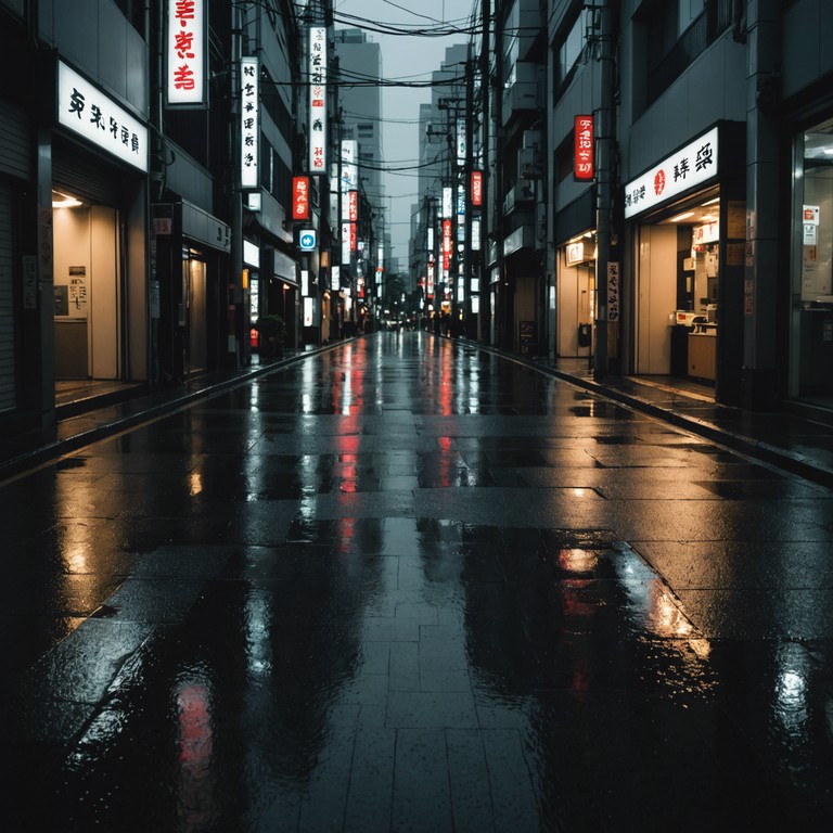 This track captures the essence of a rain soaked evening in tokyo, with sounds that invoke nostalgia and a deep, heartwarming sense of being lost in time. Soft pattering rain blends with mellow notes to evoke feelings of warmth amidst the breezy cool of an urban night