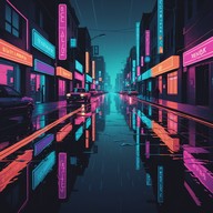 intense cityscape run with futuristic sounds