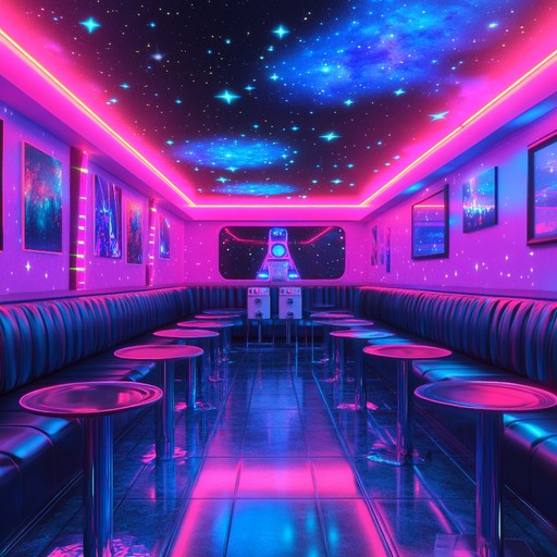 Journey through a starlit dreamscape with enchanting j pop melodies, cosmic synths, and dreamy beats. This track captures the allure of a futuristic, neon lit world, offering an otherworldly experience.