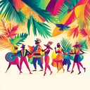 lively beats creating tropical summer vibes and joyful atmosphere