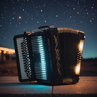 nighttime fusion of accordion and synth