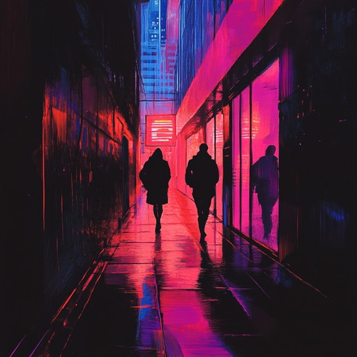 This track uses dark synth beats and chilling melodies to evoke a thrilling, suspenseful atmosphere. As it builds, the tension is palpable, drawing listeners into an ominous, retro futuristic world.