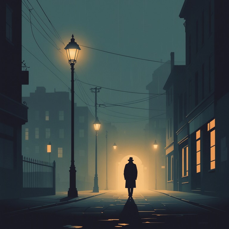 Venture into the depths where the shadows dance under the watchful glow of a silver moon. This melody invites the listener to a clandestine meeting of mystery and glamour, framed by the melancholic croon of an electric guitar.