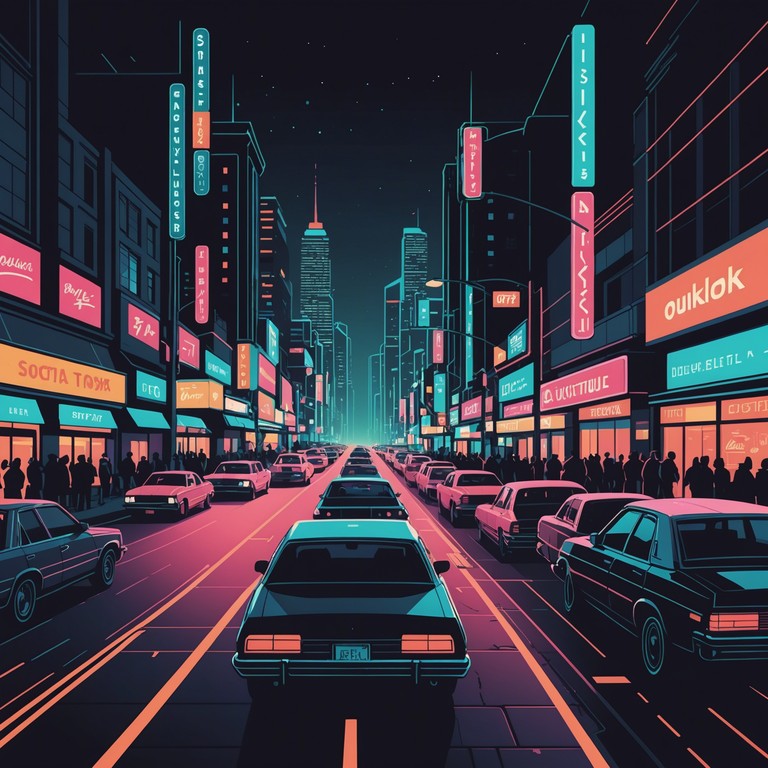 This track blends the pulsating rhythms of disco with a hypnotic twist, painting audio landscapes that mirror the vibrant life of a bustling city at night. The music sways with the rhythm of colorful lights from skyline to street, transitioning seamlessly into realms of enchanting and endless dance floors. Lose yourself in the everlasting night, accompanied by the entrancing pulse of heart and city alike.