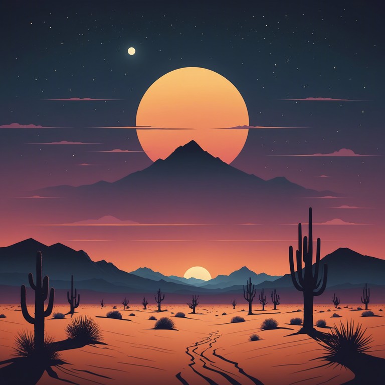 In a small, desolate town under the vast desert sky, the day's heat fades into the chill of a suspense filled night. Subtle, sparse sounds underline the tension of unseen mysteries lingering in the shadows. The track captures the essence of lonesome americana with a mysterious twist, using minimal instrumentation to evoke a feeling of isolation and suspense.