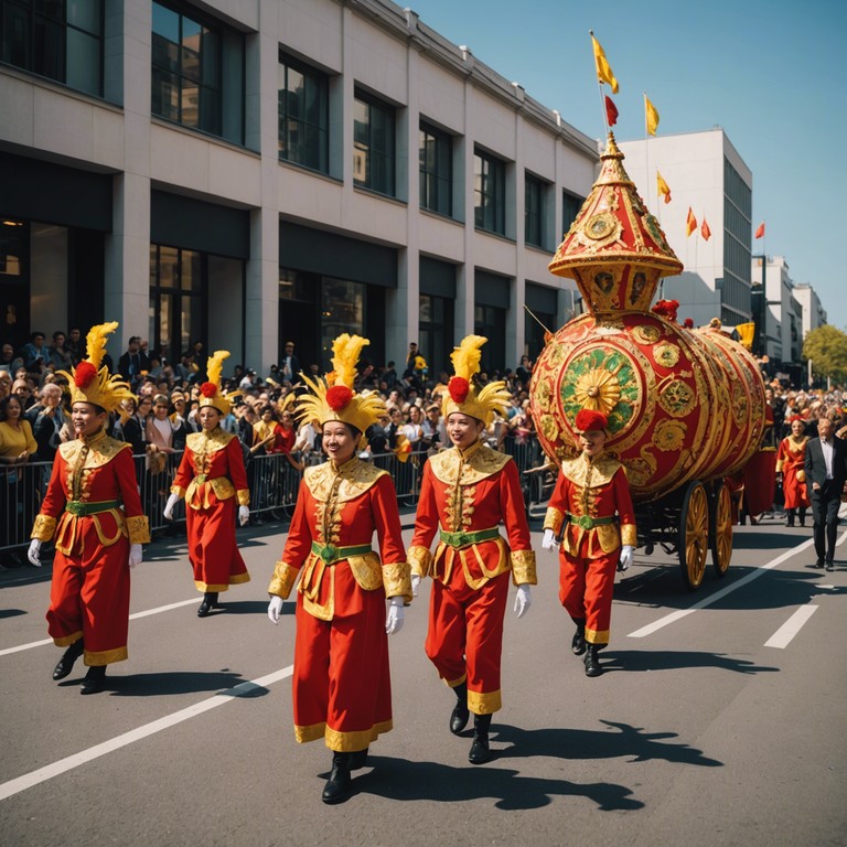 Transport yourself to a bustling scene of carnival in rio where the infectious grooves of bossa nova are infused with the high energy of a street dance festival. This melody captures the essence of celebration, combining the laid back chords of the guitar with the spirited beats of brazilian percussion.