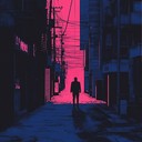 a menacing instrumental j pop track with suspenseful atmosphere.