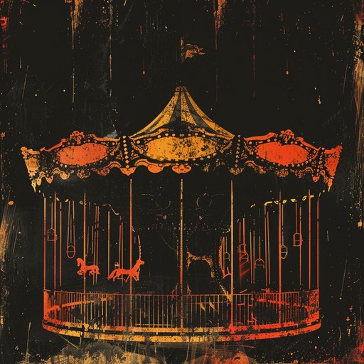 The song opens with a distorted, off-key music box melody that slowly builds into a haunting combination of pipe organs, discordant strings, and unsettling sound effects. The atmosphere is reminiscent of a decrepit, forgotten carousel at a long-abandoned amusement park. As the song progresses, the intensity grows with the addition of pounding drums and dissonant, layered synthesizers, creating a sense of unease and impending doom.